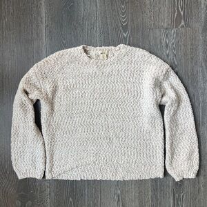 Yes Lola cream and tan crewneck sweater. Women’s size large